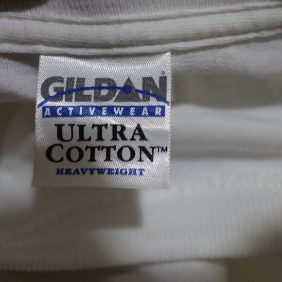 Gildan Vintage Mel's Diner White T-shirt Back Graphic Old Classic Cars LG - Picture 14 of 16